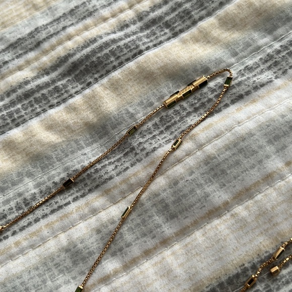 GUCCI 18k Yellow Gold Tourmaline Necklace - Picture 2 of 7